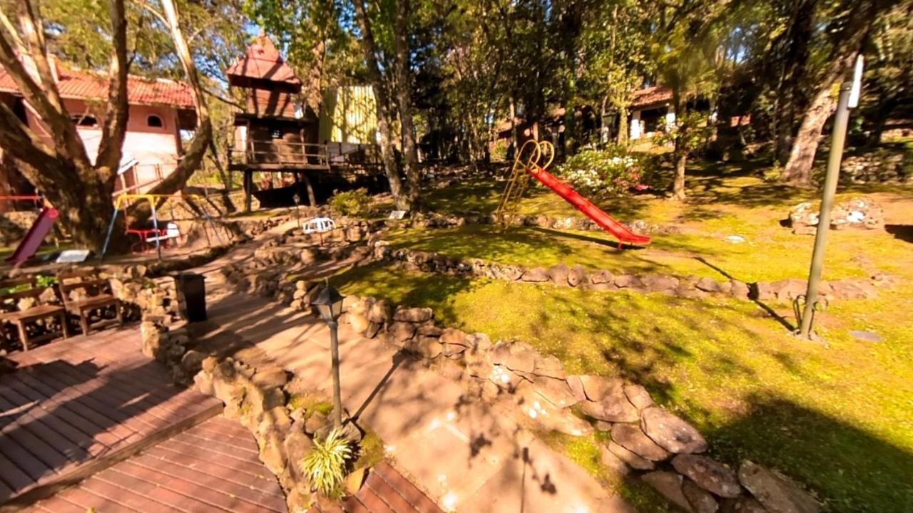 Apto No Centro De Gramado Com Piscina Termica Exteriör bild