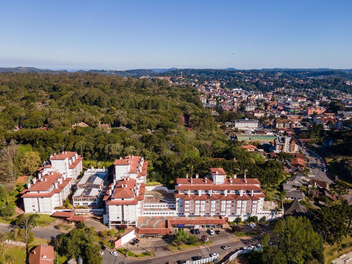 Apto No Centro De Gramado Com Piscina Termica Exteriör bild