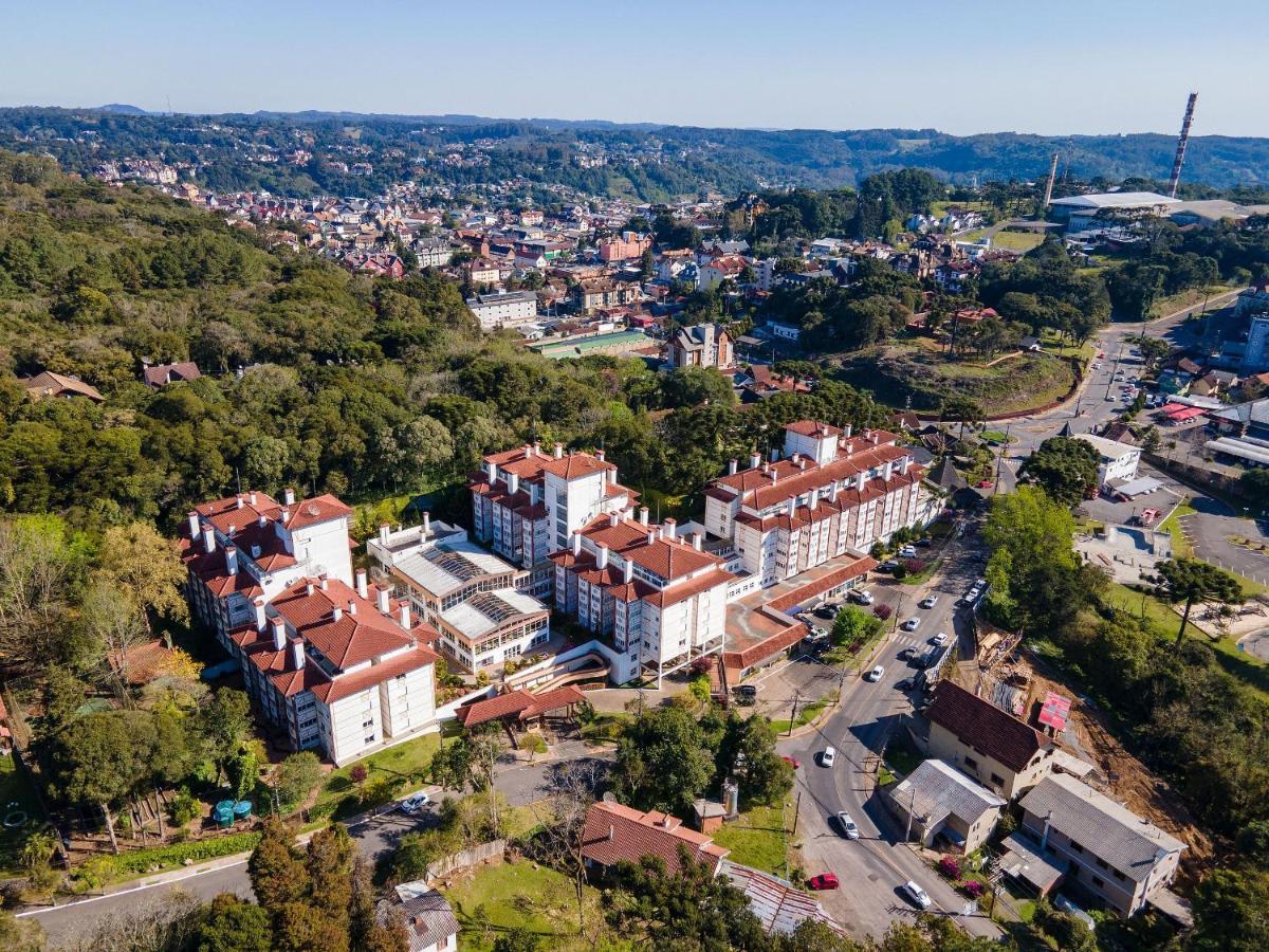 Apto No Centro De Gramado Com Piscina Termica Exteriör bild
