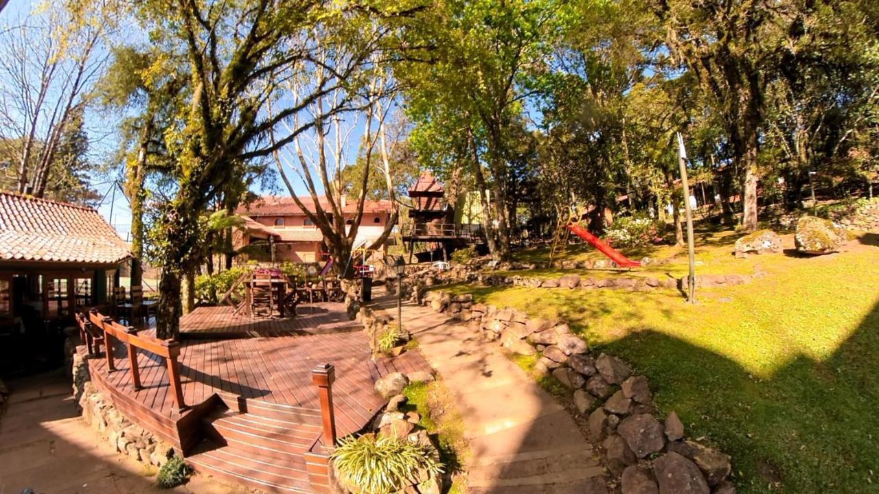 Apto No Centro De Gramado Com Piscina Termica Exteriör bild